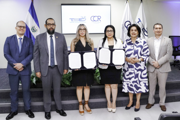 Corte de Cuentas de la República and the Tribunal Supremo Electoral sign Interinstitutional Cooperation Agreement