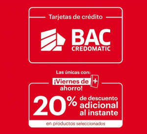 BAC Credomatic offers the #1 credit cards in supermarkets!