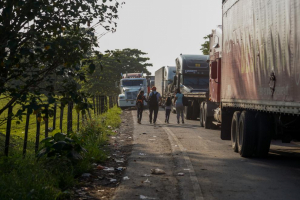 Since the weekend 425 truckloads of vegetables have entered El Salvador from Guatemala