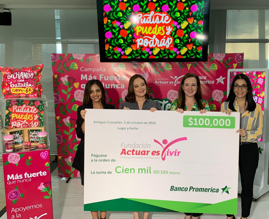 Banco Promerica lanza campaña de sensibilización sobre el cáncer de mama y cérvix