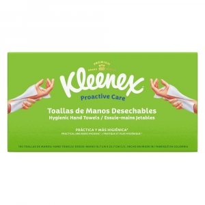 Kleenex incursiona en el mercado de mascarillas de un sólo uso y toallas de papel para manos