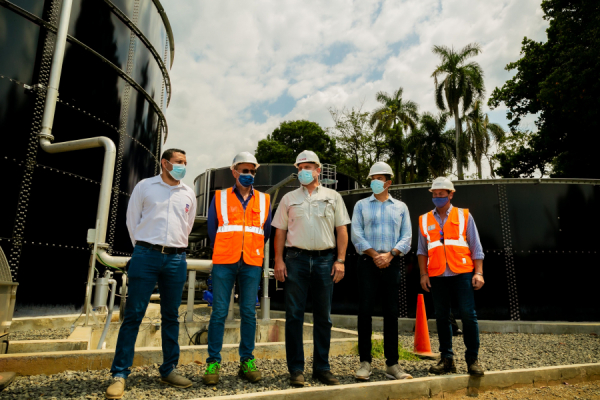 La Salud inaugurates wastewater treatment plant and storage facility