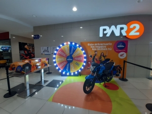 Plaza Mundo celebra su aniversario con la rifa de una motocicleta Honda Modelo CB125F Twister 2022