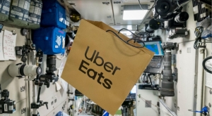 Becomes the first app to deliver food in space