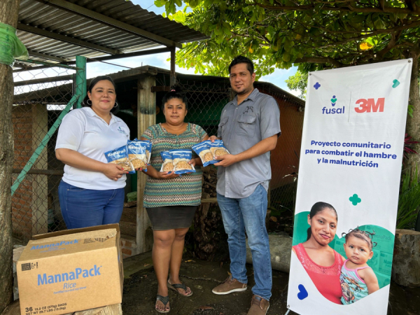 FUSAL and 3M El Salvador joined forces to improve nutrition for vulnerable families in western El Salvador
