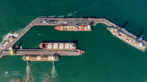 Ampliación del patio de contenedores del Puerto de Acajutla lleva un 65% de avance